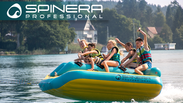 Spinera towables watersled race car children on bananaboat